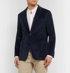 Canali - Navy Kei Slim-Fit Cotton-Blend Corduroy Blazer - Navy