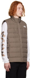 The North Face Taupe Aconcagua 3 Down Vest
