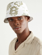 Frescobol Carioca - Leandro Printed Recycled-Shell Bucket Hat