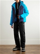 Bogner - Felias Two-Tone Quilted Hooded Down Ski Jacket - Blue