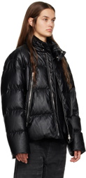 MM6 Maison Margiela Black Quilted Down Jacket