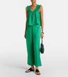 Velvet Lola linen wide-leg pants