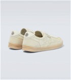 Stone Island S0101 leather and canvas sneakers