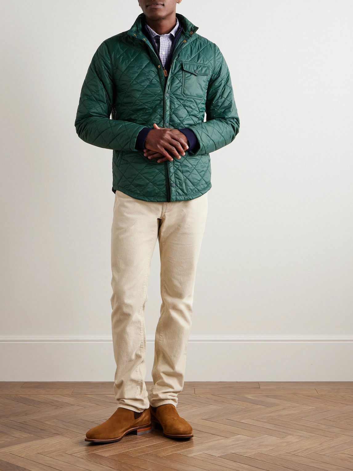 Sid Mashburn - Traveler's Slim-Fit Quilted Nylon Cashpad Jacket