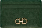 Ferragamo Green Gancini Credit Card Holder