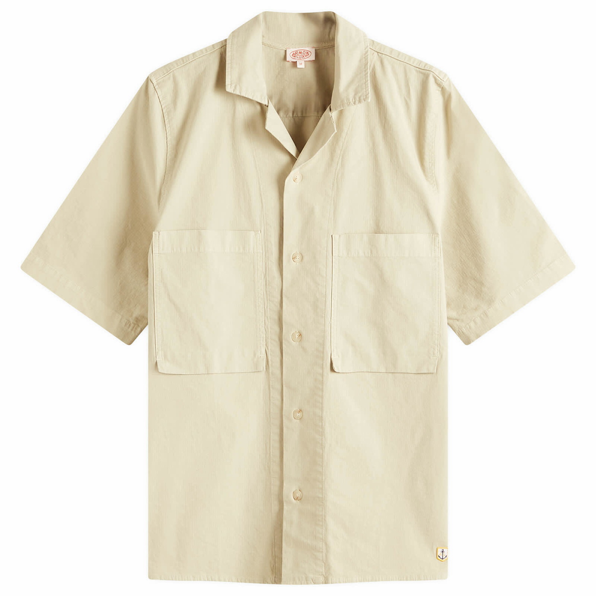 Armor-Lux Men's 2 Pocket Vacation Shirt in Oyster