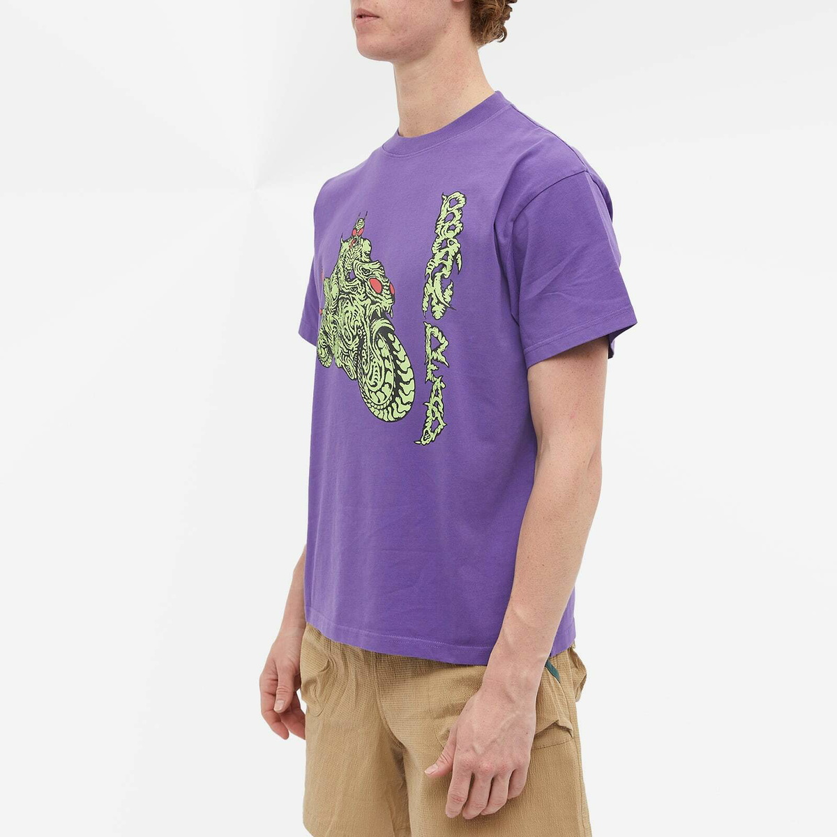 【BRAIN DEAD】GOON RIDER TEE [PURPLE] Brain Dead Purple Goon Rider T-Shirt Brain Dead