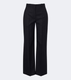 The Row Yda pinstripe wool straight pants
