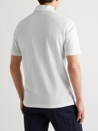 Rubinacci - Cotton-Piqué Polo Shirt - White