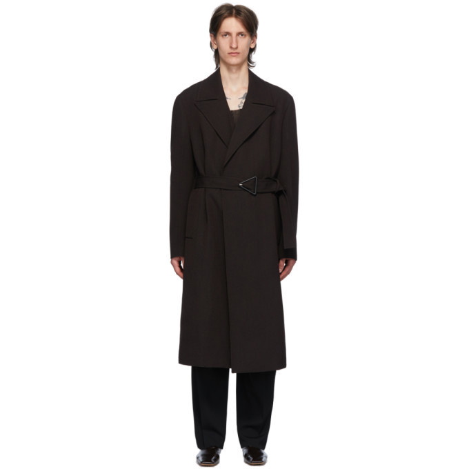 Photo: Bottega Veneta Brown Wool Drill Coat