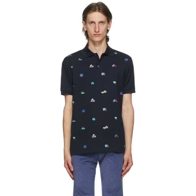 Photo: Paul Smith Navy Embroidered House Polo