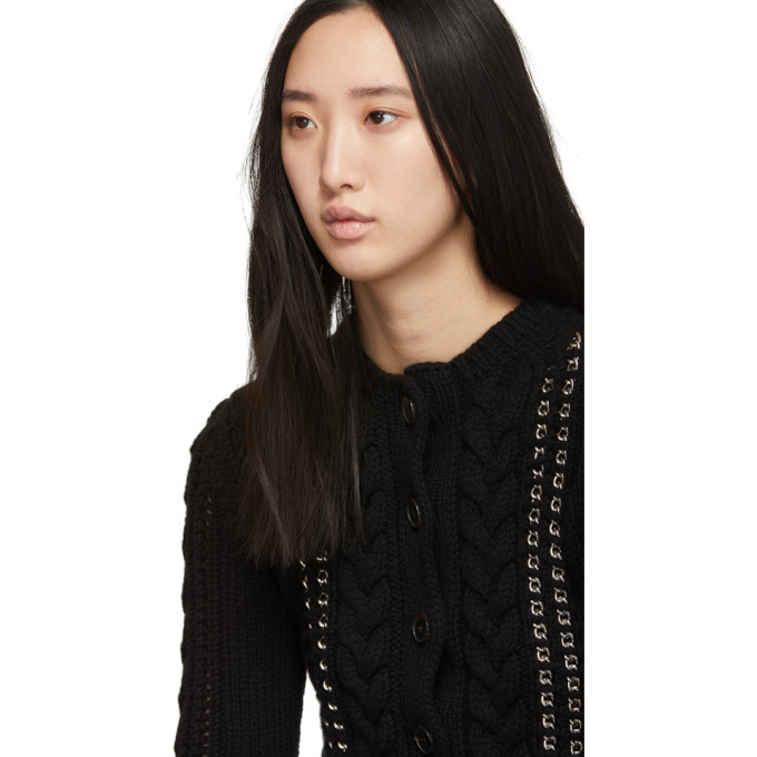 トップス ALEXANDRER McQUEEN / Blouson cardigan Alexander McQueen Distressed Skull Cardigan | Neutrals