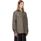 Rick Owens Gray Tower Overshirt