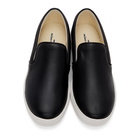 Comme des Garcons Homme Black Leather Steer Sneakers