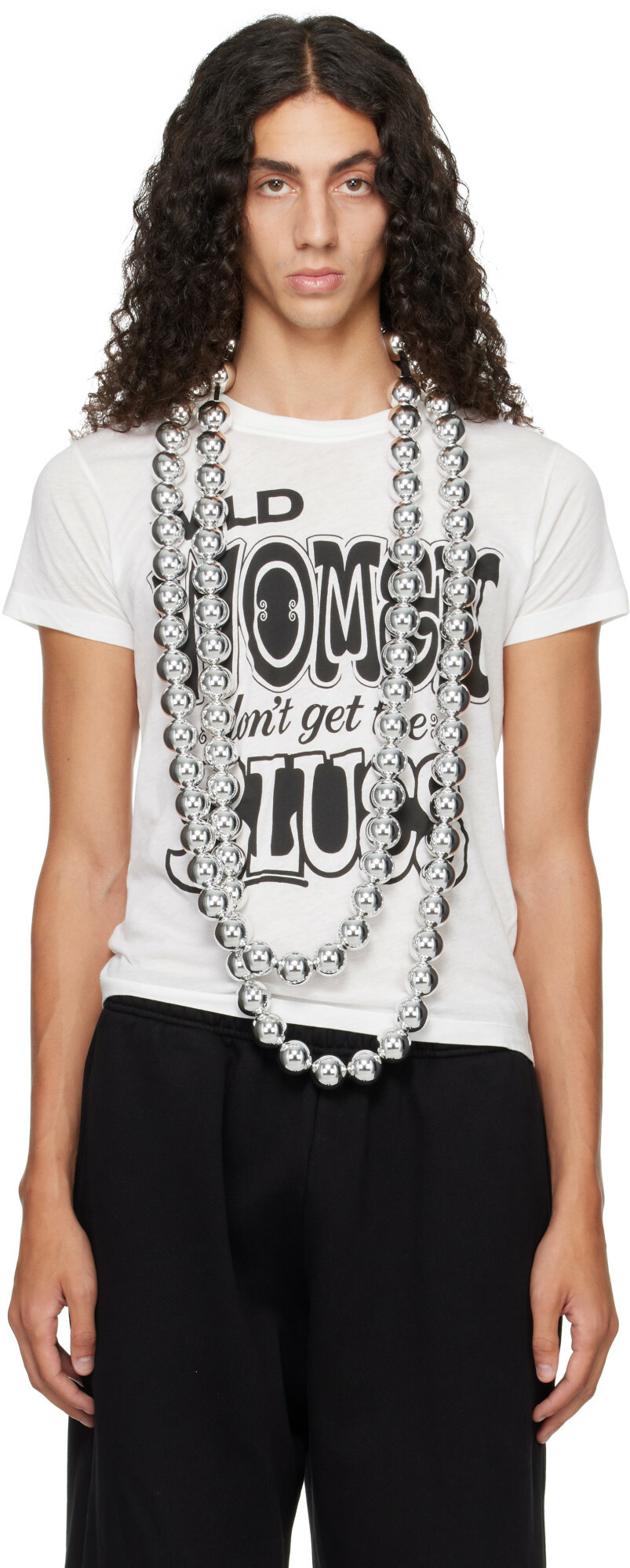 VAQUERA 'XL Silver Ball' Necklace