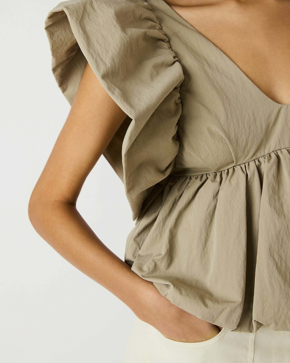 Steve Madden Saskya Top in Khaki