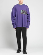 Versace Jeans Couture Mens Sweatshirt in Purple