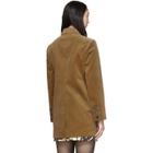 Alexachung Beige Corduroy October Double-Breasted Blazer
