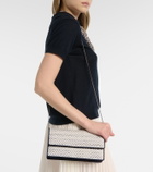 Manolo Blahnik Capripla raffia clutch