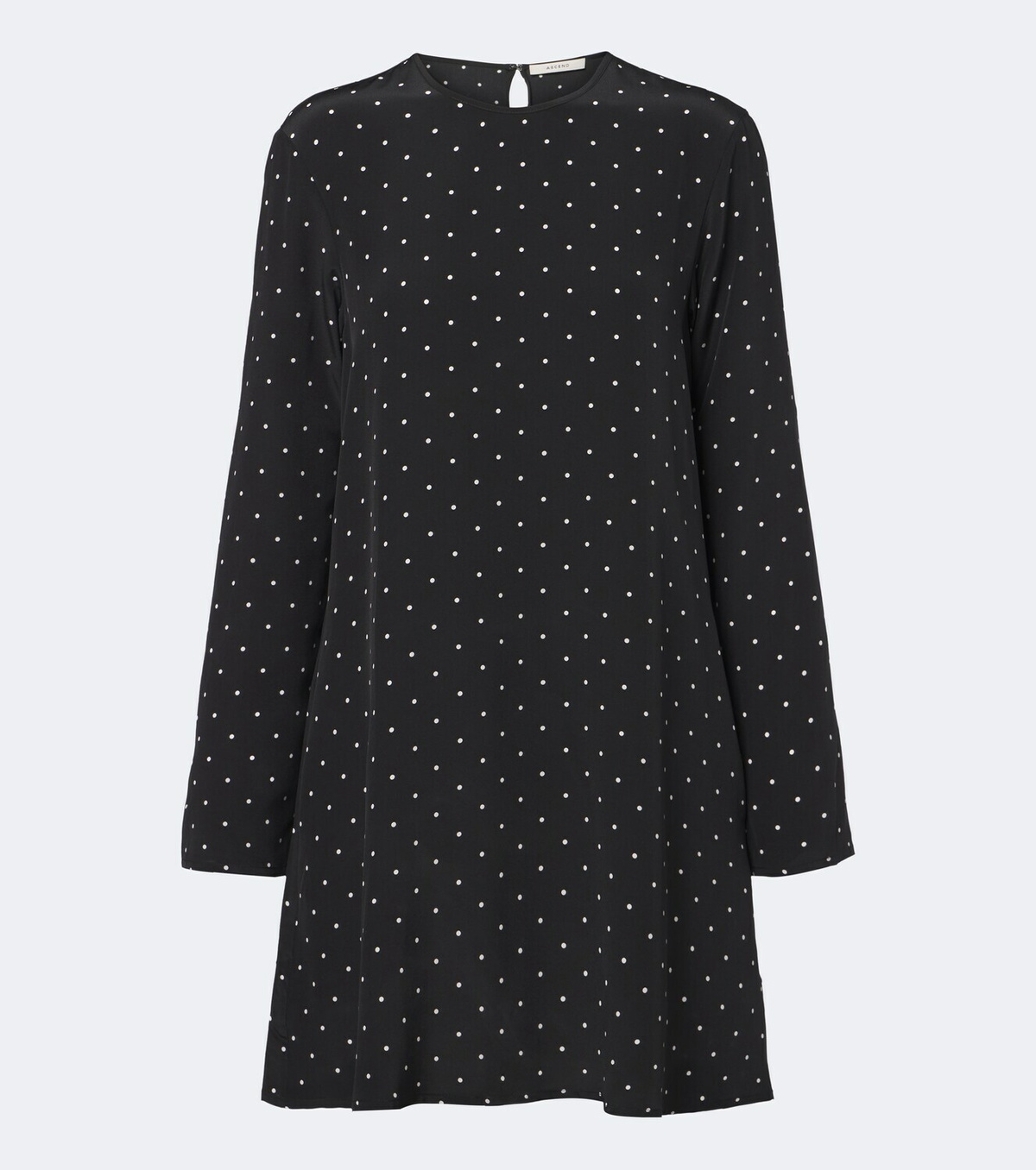 Asceno Larissa polka-dot silk minidress