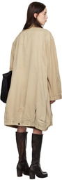 HODAKOVA Beige Upside Down Chino Trench Coat