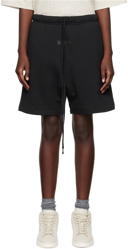 Photo: Essentials Black Drawstring Shorts