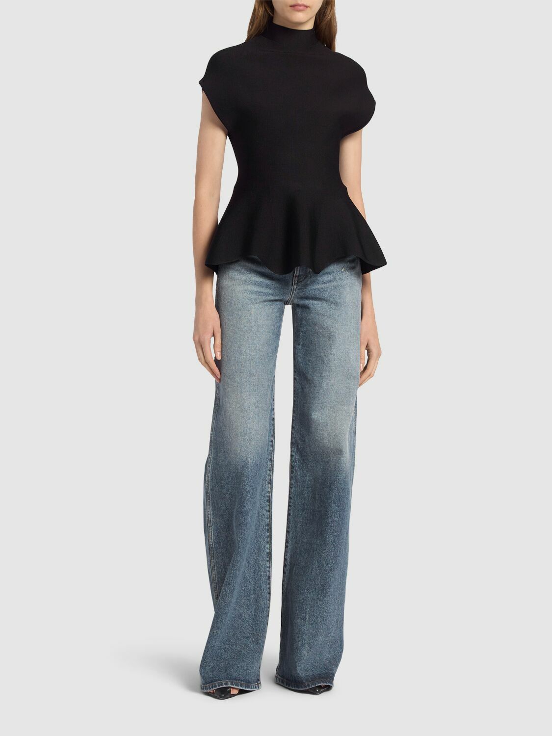 KHAITE Dane Denim High Rise Jeans Khaite