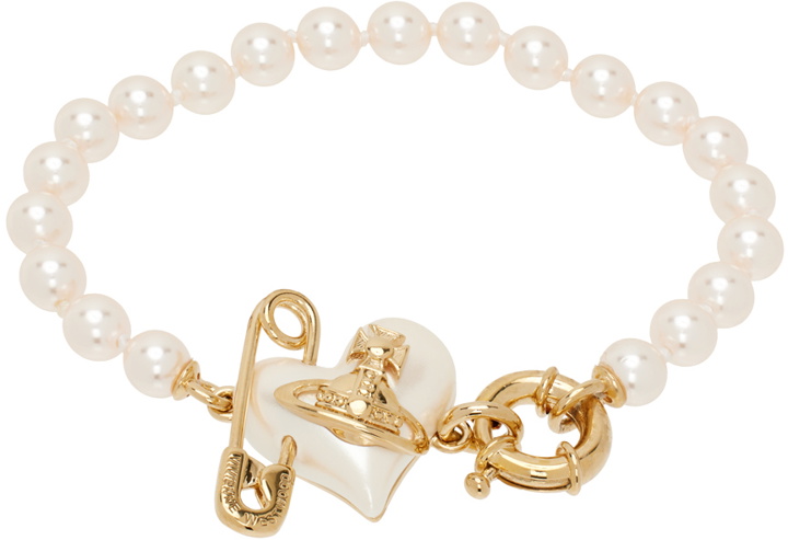 Photo: Vivienne Westwood Pink & Gold Orietta Pearl Bracelet