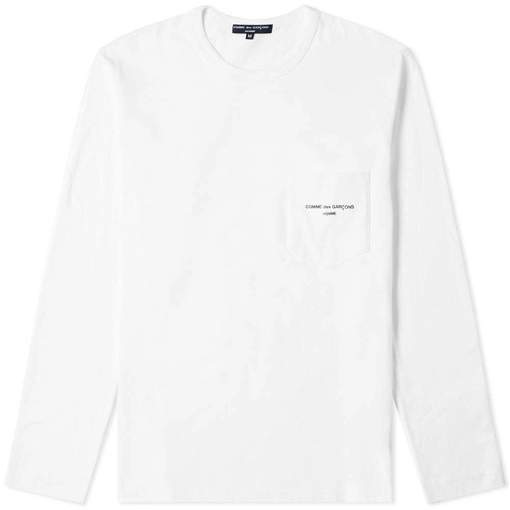 Photo: Comme des Garcons Homme Long Sleeve Logo Tee
