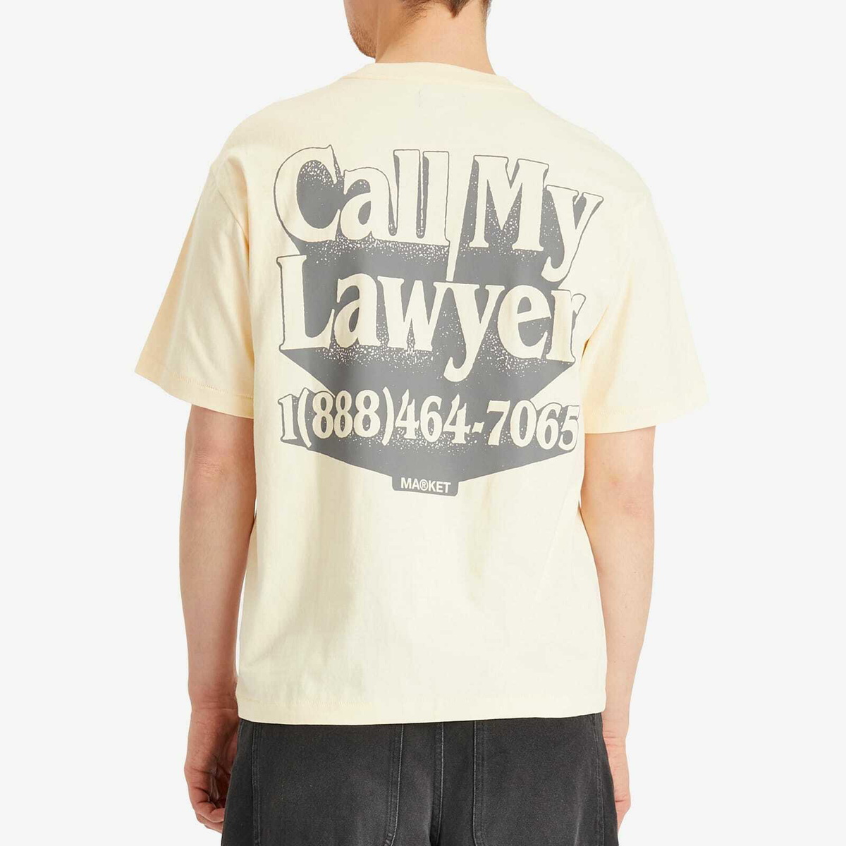 MARKET Men's Call My Lawyer 3D T-Shirt in Butter-Cream