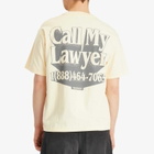 MARKET Men's Call My Lawyer 3D T-Shirt in Butter-Cream