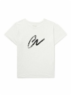 Greg Lauren - Logo-Print Cotton-Jersey T-Shirt - White