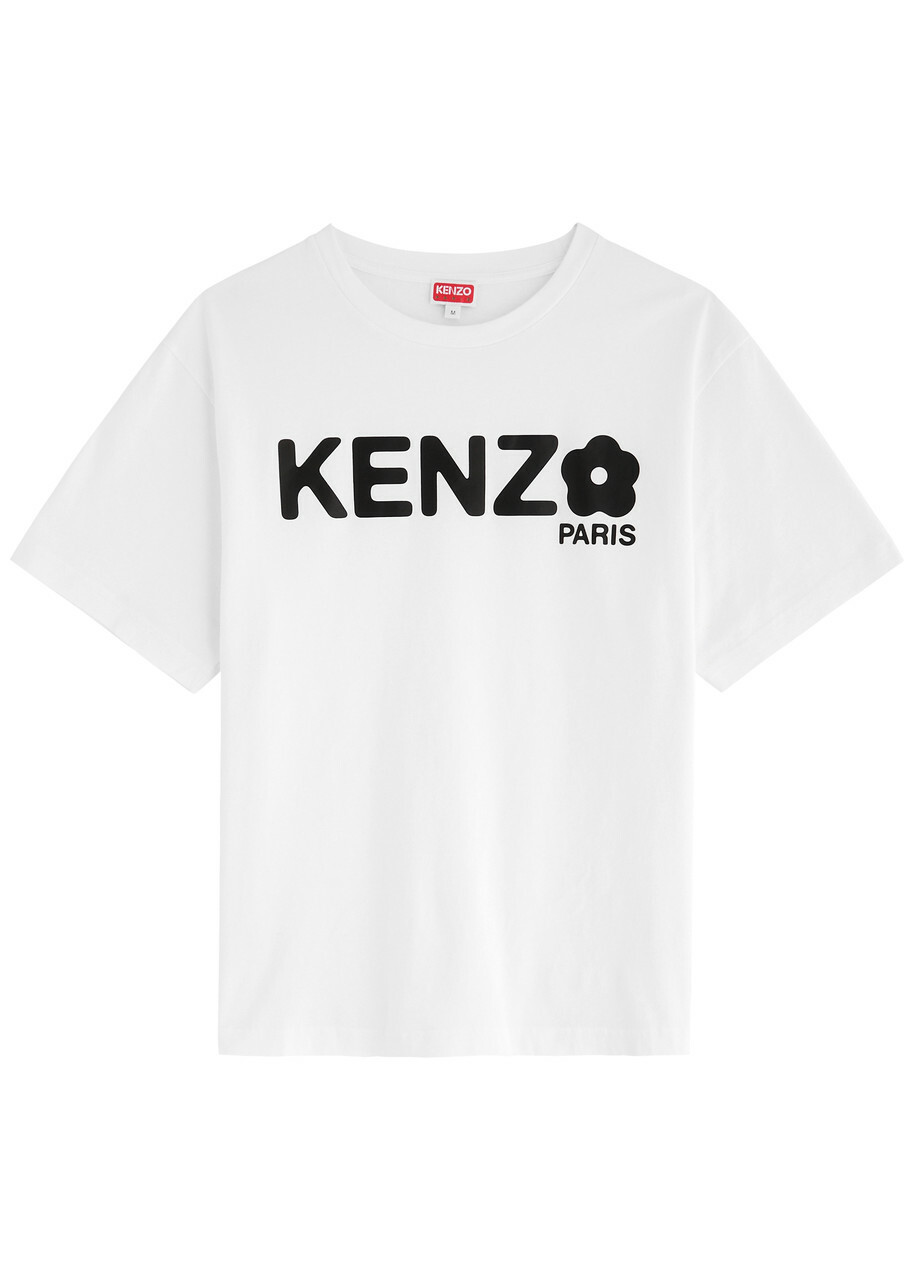 Kenzo Boke Flower Logo Cotton T-shirt White Kenzo