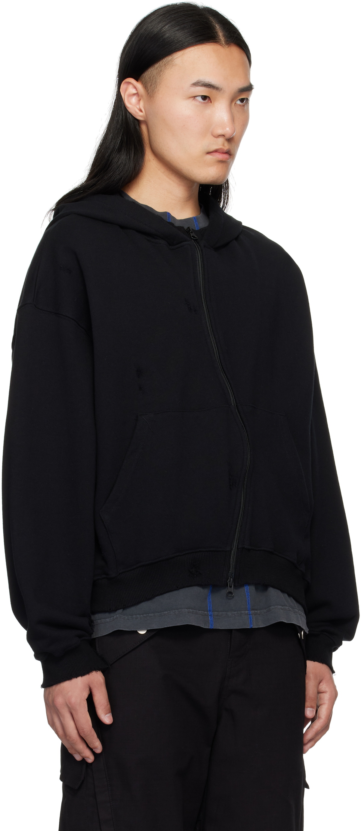 FFFPOSTALSERVICE Black Reia Hooded Parachute Jacket