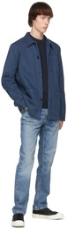 Nudie Jeans Blue Barney Worker Jacket