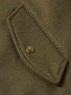 Golden Bear - Shearling-Trimmed Padded Wool-Felt Bomber Jacket - Green