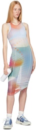 MCQ Multicolor Tie-Dye Print Maxi Dress