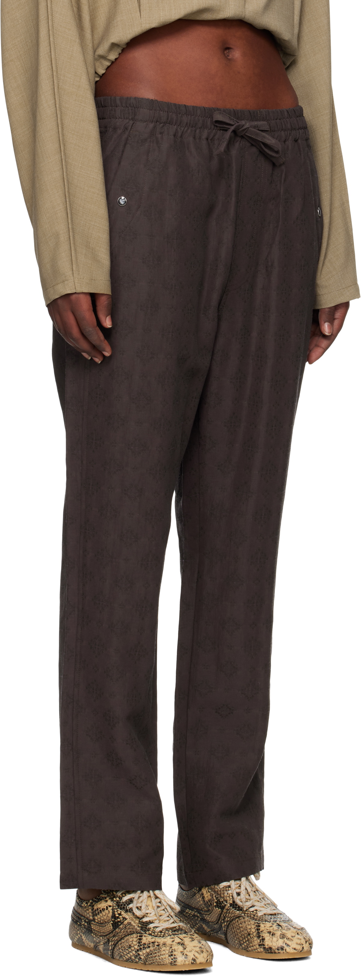 NEEDLES Brown String Cowboy Lounge Pants Needles
