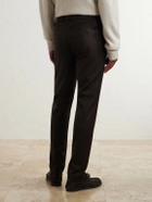 Slowear - Straight-Leg Pleated Woven Suit Trousers - Brown
