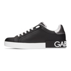 Dolce and Gabbana Black and White Portofino Sneakers