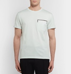 Berluti - Leather-Trimmed Cotton-Jersey T-Shirt - Men - Mint
