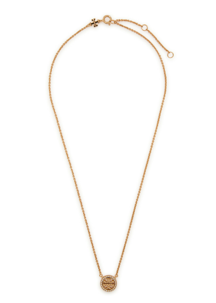 Tory Burch Icon Pavé 18kt Gold-plated Necklace - One Size
