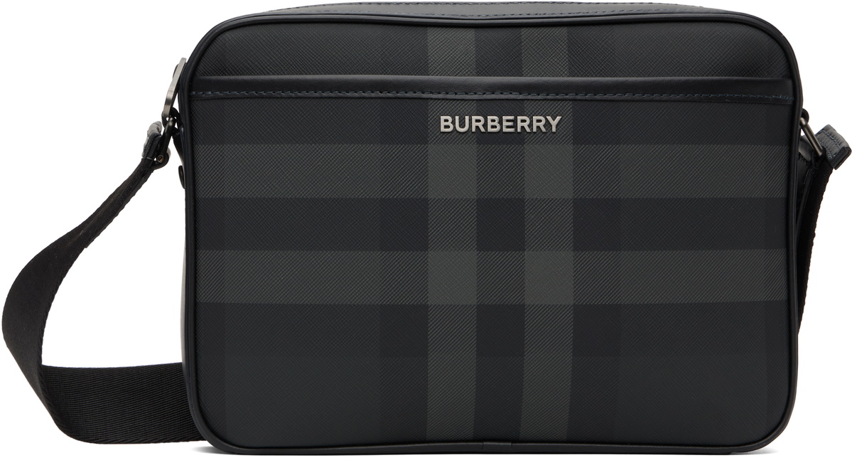 Burberry Gray & Black Muswell Bag
