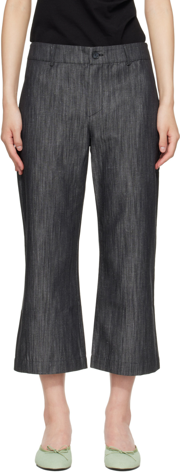 Paloma Wool Gray Sibily Denim Trousers