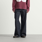Acne Studios Men's 1981 Raw Denim Wide Leg Jeans in Indigo Blue