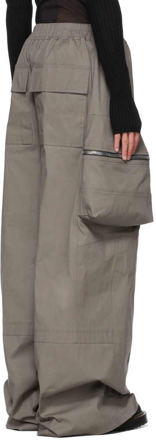 Rick Owens Taupe Drawstring Pannier Cargo Pants Rick Owens