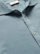 Altea - Palmer Cutaway Collar Cotton-Jersey Shirt - Blue