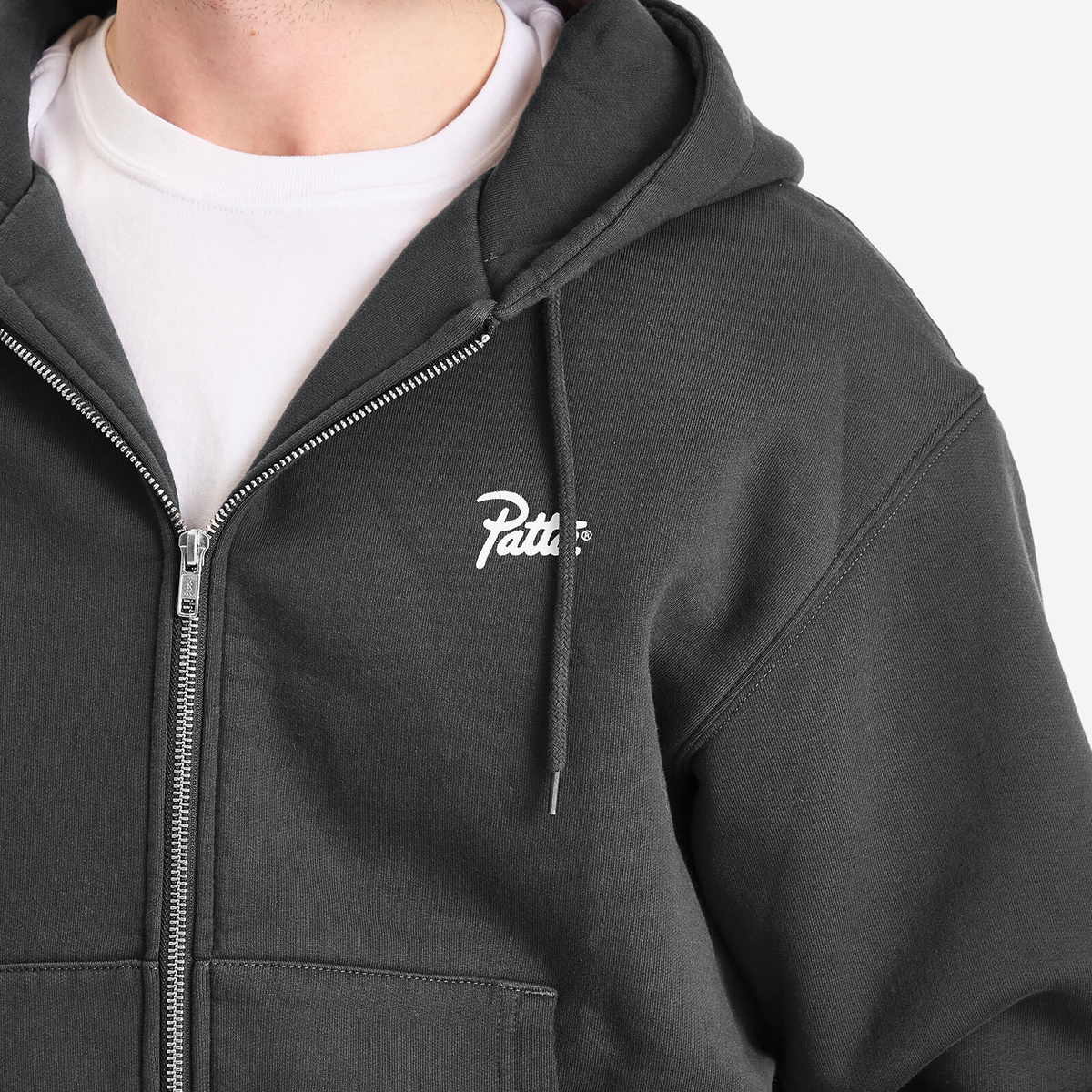 Patta Men's Classic Zip Hoodie in Forged Iron