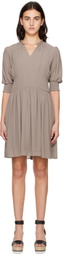 See by Chloé Purple Pleated Midi Dress