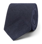 De Bonne Facture - 6cm Linen Tie - Blue